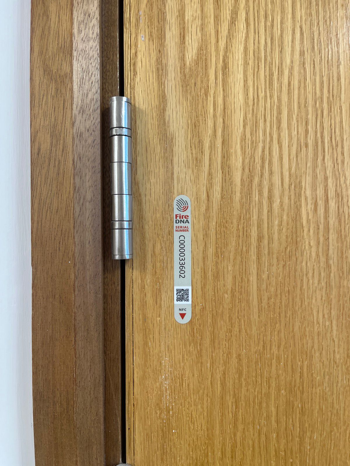 fire door inspections - door hinges